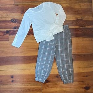Habitual Kids
Girls' Bow Top & Plaid Pants Set - Sz 3